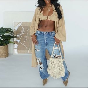 Devyn Bralette Top - Sand